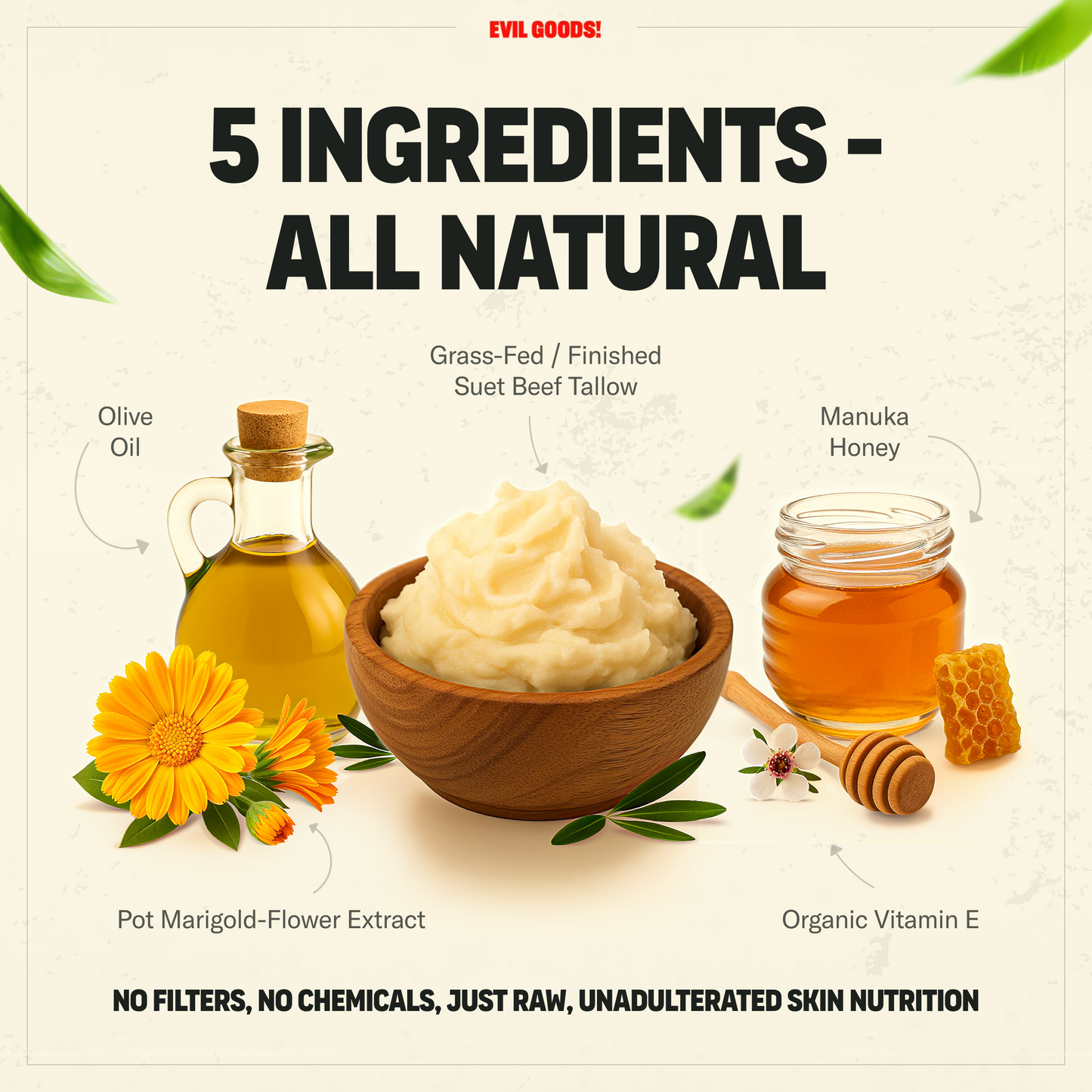 Whipped Tallow Honey Face Balm